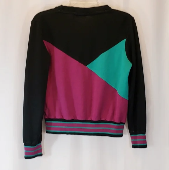 Vintage Puma Cropped Colorblock Sweatshirt - Picture 5 of 7